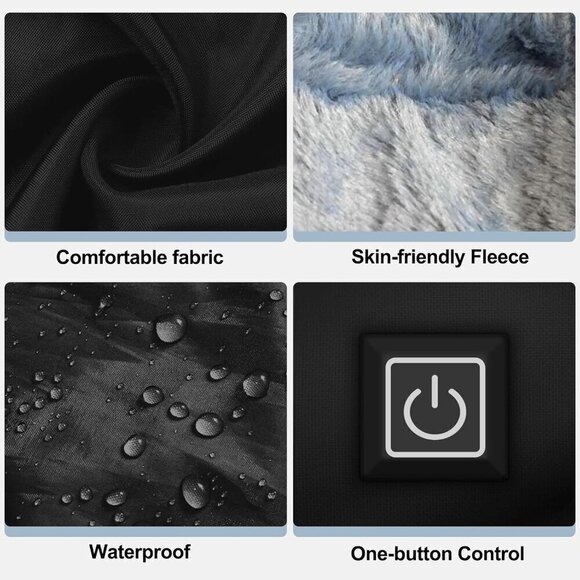 Heated Trapper Hat Faux Fur Rechargeable Battery for Unisex - Picture 6 of 8